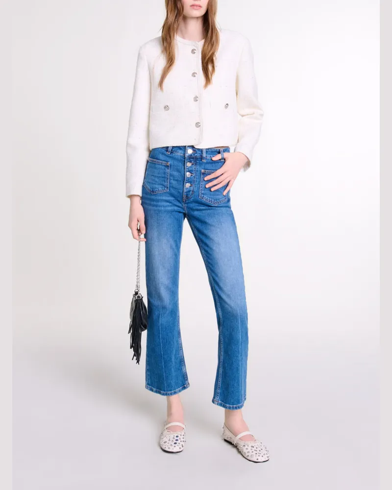 Maje Tweedjacke - Ecru Ecru