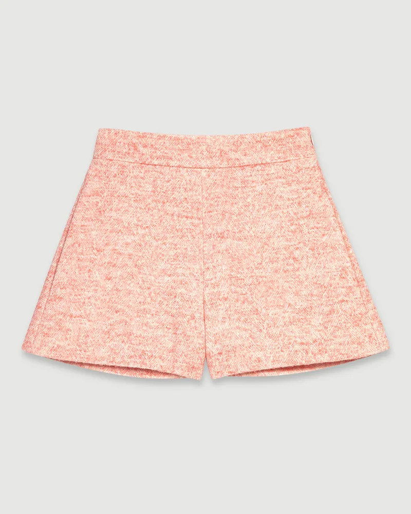 Maje Shorts Mit Tweed-effekt - Rosa Rosa