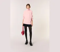 Kaschmir-wolle-rollkragenpullover - Rosa