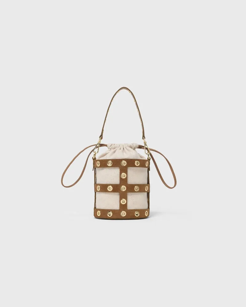 Maje Bucket Bag Miss M Aus Wildleder - Kamel Kamel