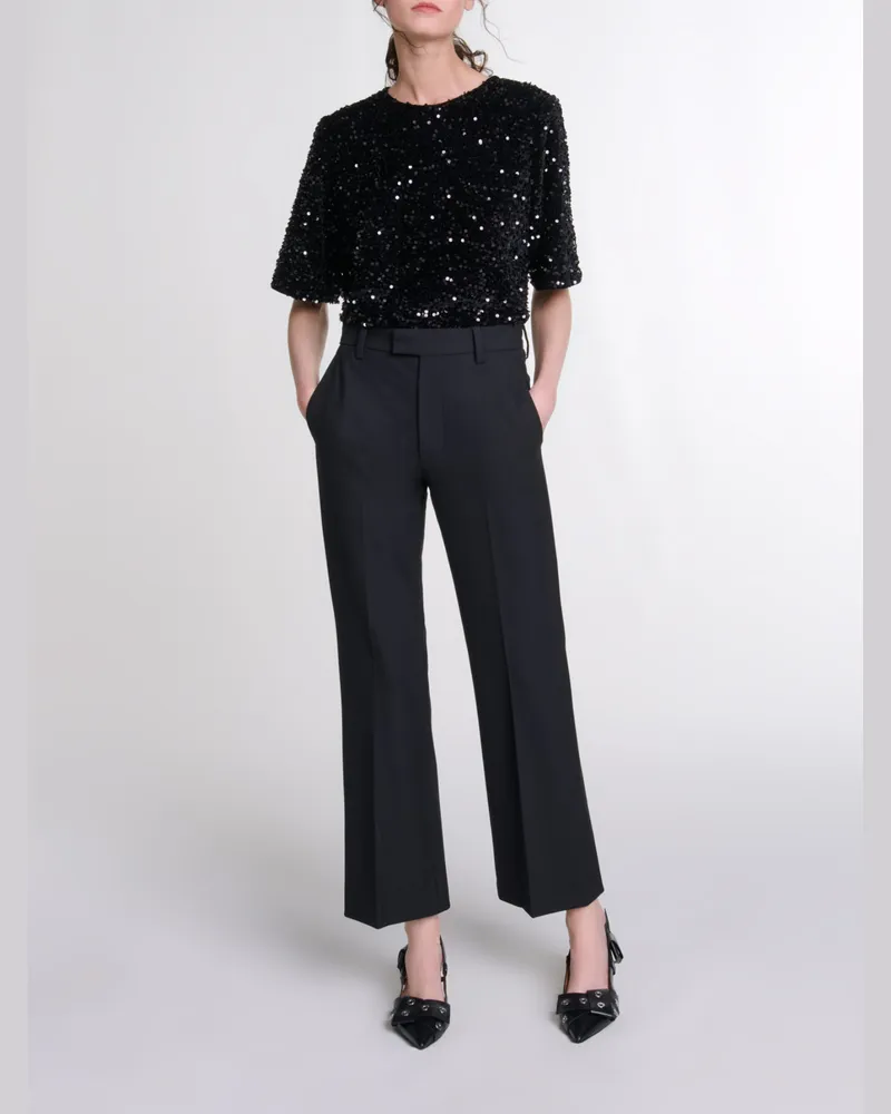 Maje Kostümhose - Schwarz Schwarz