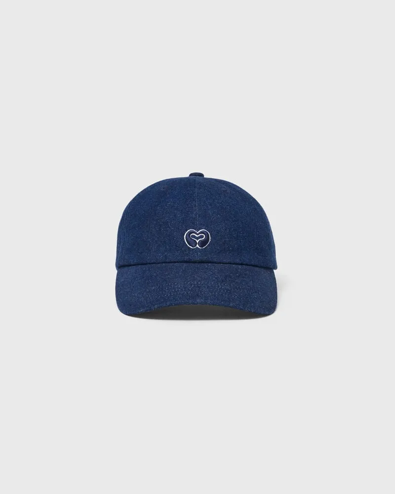 Maje Raw-denim-cap Mit Logo - Bleu Marine Bleu