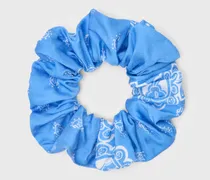 Bedruckter Haargummi - Bleu Ciel Bandana Print