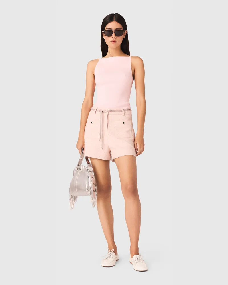 Maje Tweedshorts - Rosa Rosa