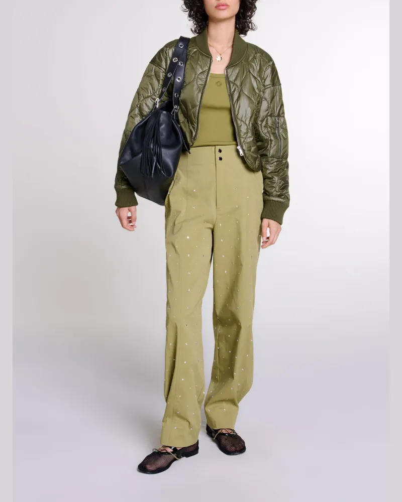 Maje Kurze Steppjacke - Khaki Khaki