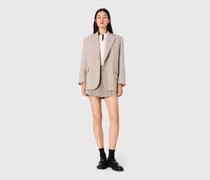 Blazer Mit Strass - Grau