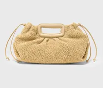 Clutch Mipli Mit Bouclé-effekt - Sand