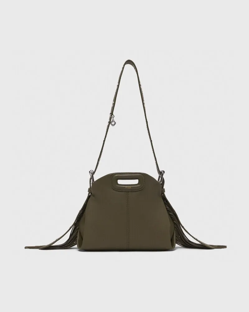 Maje Tasche Miss M Mini Aus Glattleder - Khaki Khaki