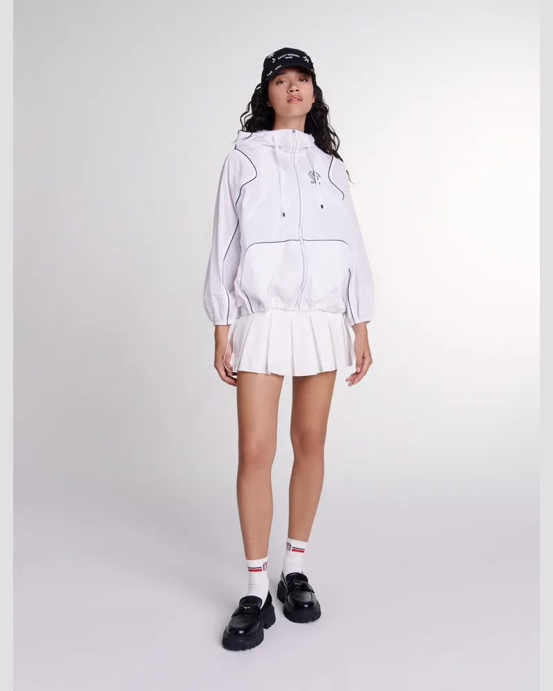Maje Windjacke Mit Kapuze - Weiß Weiß