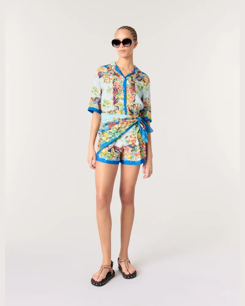 Maje Gemusterte Shorts - Imprime Floral Multicouleur Imprime