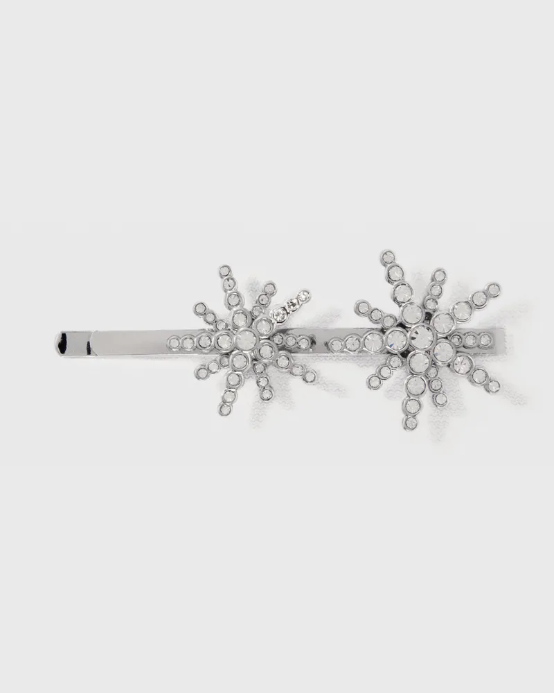 Maje Haarspange Mit Strass-sternen - Silber Silber