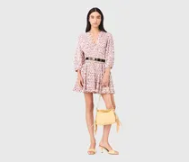 Plissiertes Kleid Mit Print - Rouge Petites Fleurs Print