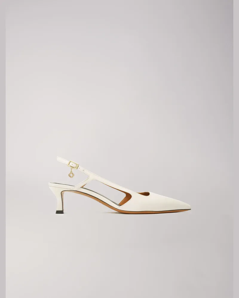 Maje Spitze Pumps Mit Verstellbaren Riemchen - Weiß - Auswahl Zeremonie Weiß