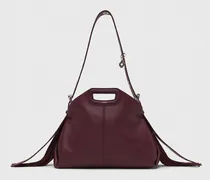 Tasche Miss M Aus Glattleder - Weinrot