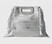 M Mini-tasche Aus Krokodilleder - Festliche Kleidung - Silber