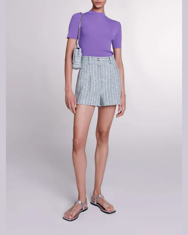 Maje Tweed-shorts - Mehrfarbig Multicolor