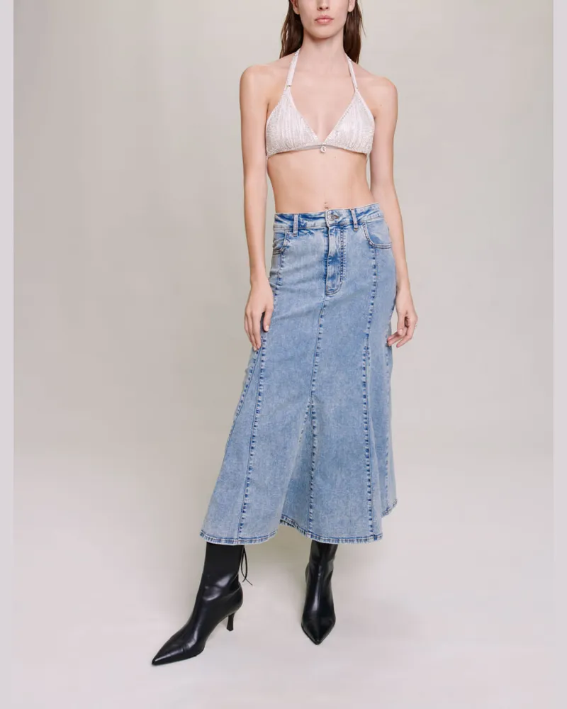 Maje Bh Aus Ketten Und Strass - Silber Silber