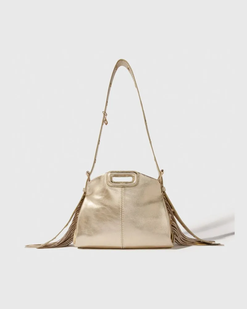 Maje Tasche Miss M Mini, Metallic-leder - Festliche Kleidung - Gold Gold