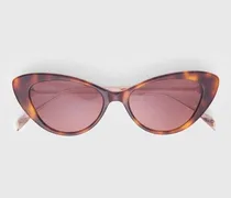 Cat-eye-sonnenbrille - Schildpatt