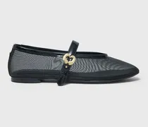 Ballerinas Aus Mesh - Schwarz