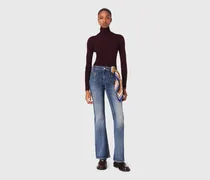 Bootcut-jeans Mit Ziptaschen - Blau