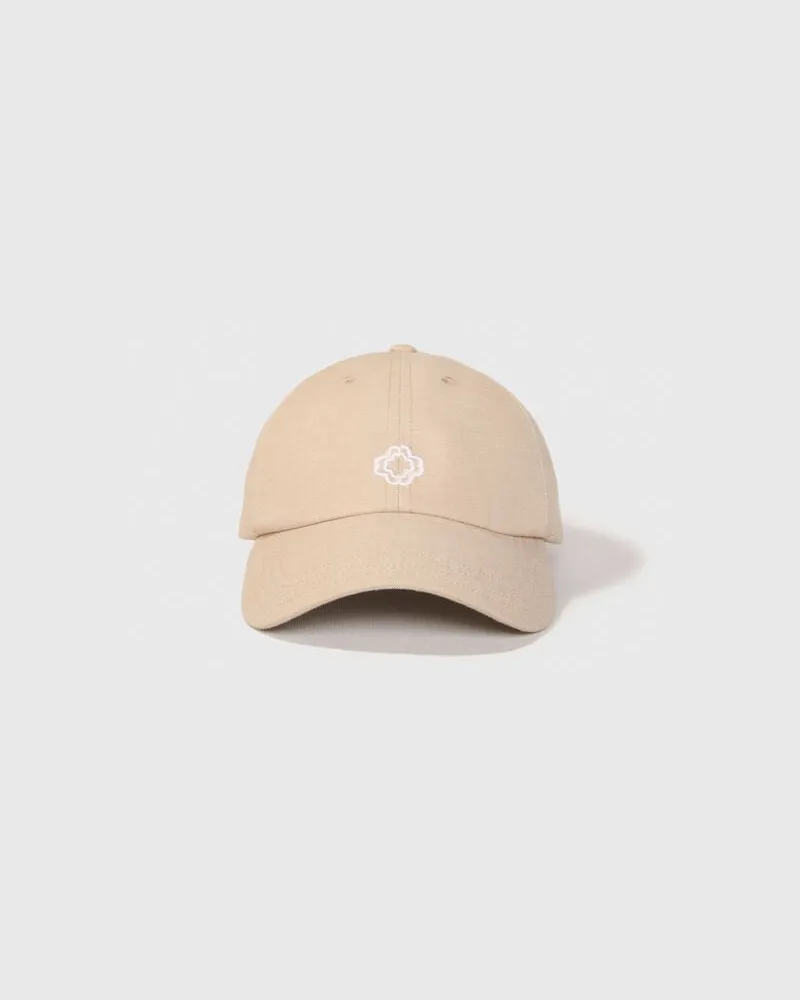 Maje Cap Aus Leinen - Ecru Ecru