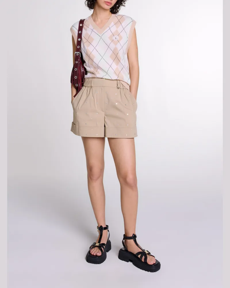 Maje Ärmelloser Pullover Aus Wollgemisch - Beige Beige