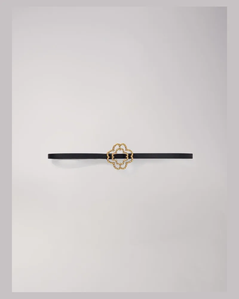 Maje Clover-gürtel Mit Perlen - Schwarz Schwarz