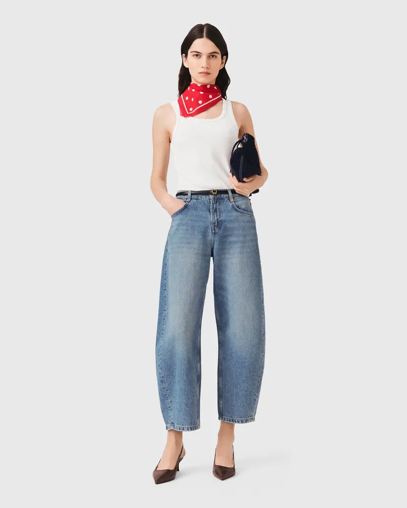 Maje Balloon-jeans - Blau Blau
