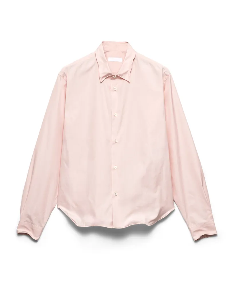 Prada Hemd Aus Baumwolle, Herren, Opal, Größe Opal