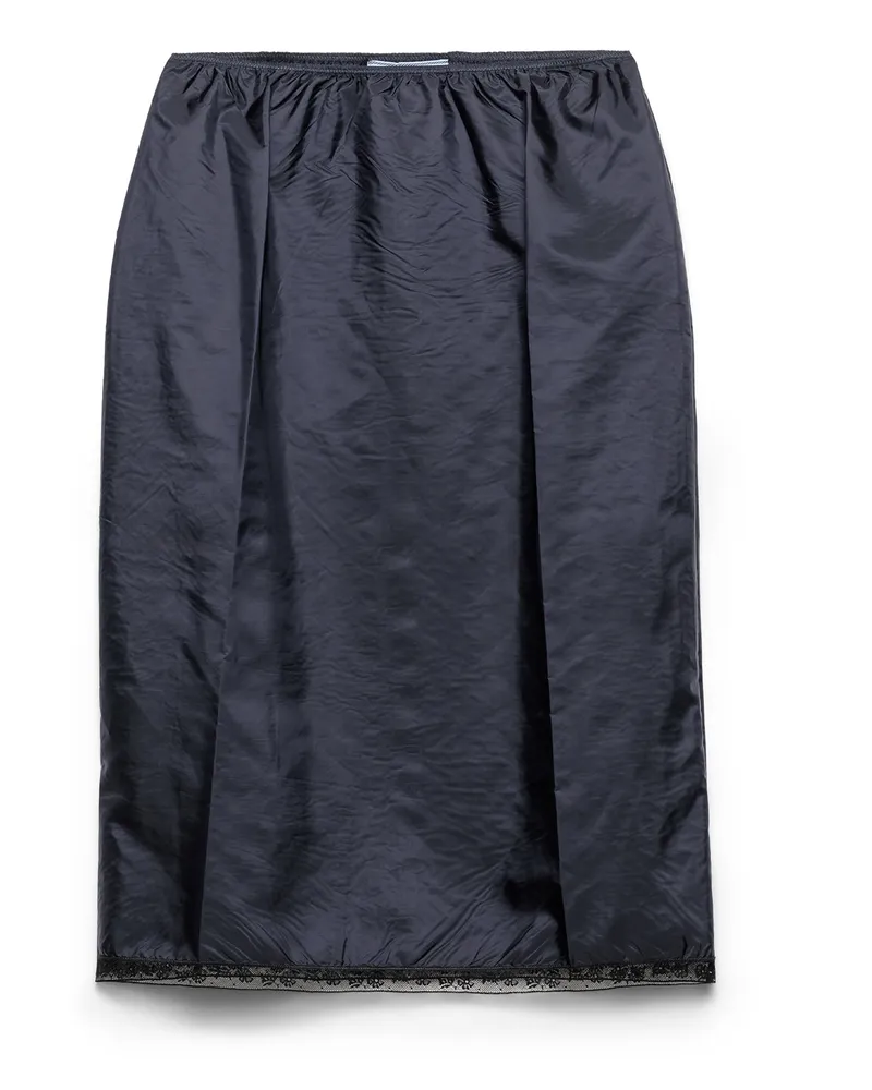 Prada Bleistiftrock Aus Light Re-nylon, Damen, Königsblau, Größe Königsblau