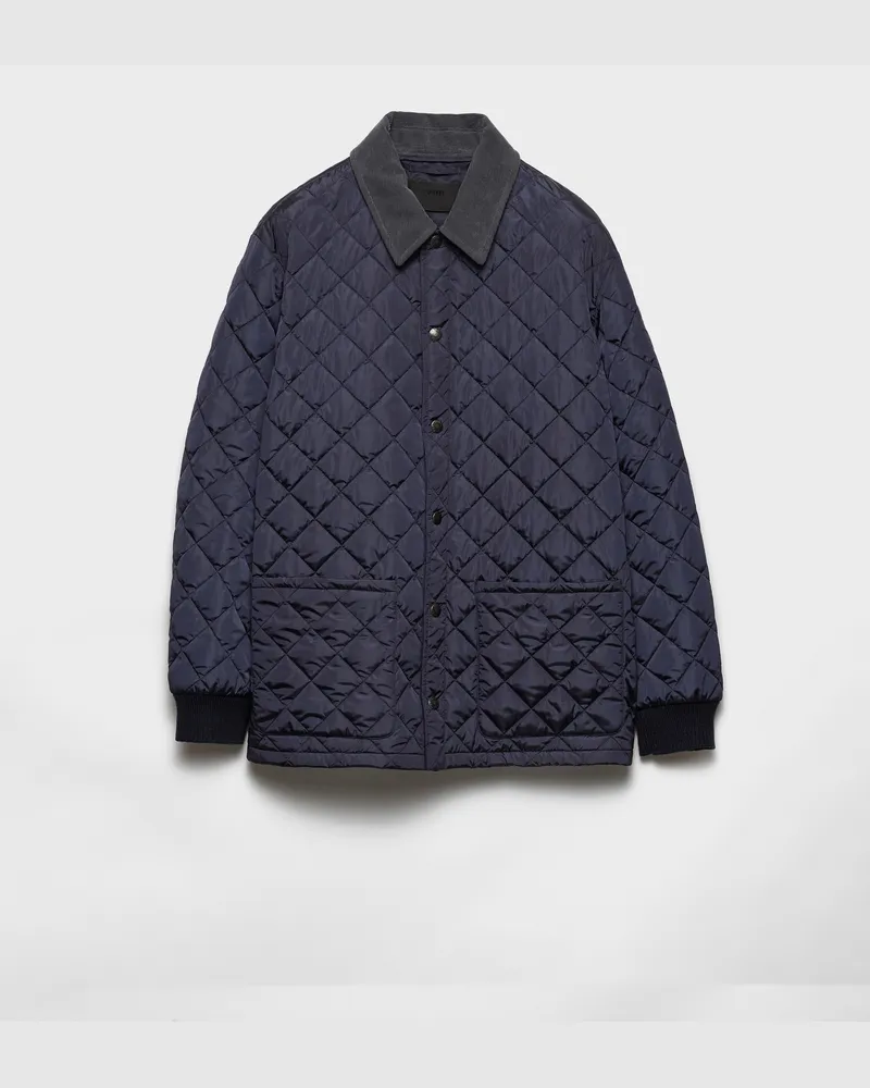 Prada Jacke aus Re-Nylon Blau