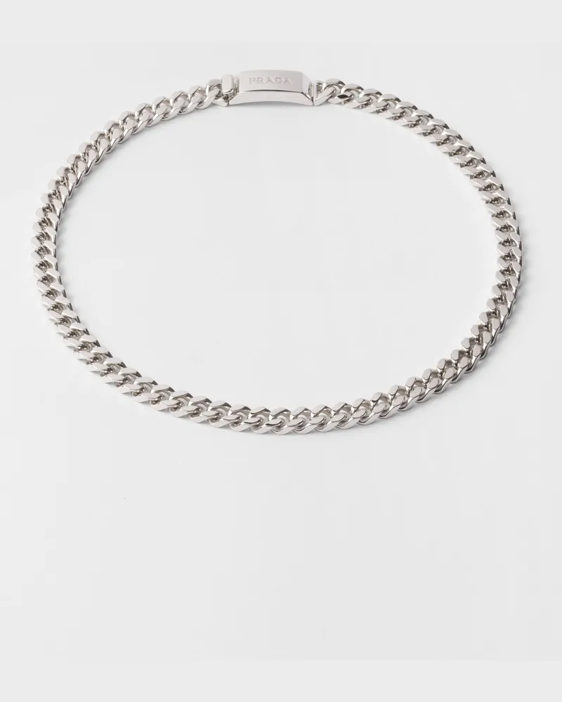 Prada Halskette aus Silber Silber