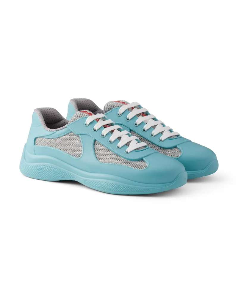 Prada America’s Cup Sneaker Aus Weichem Gummi Und Bike-gewebe, Herren, Achat, Größe Achat