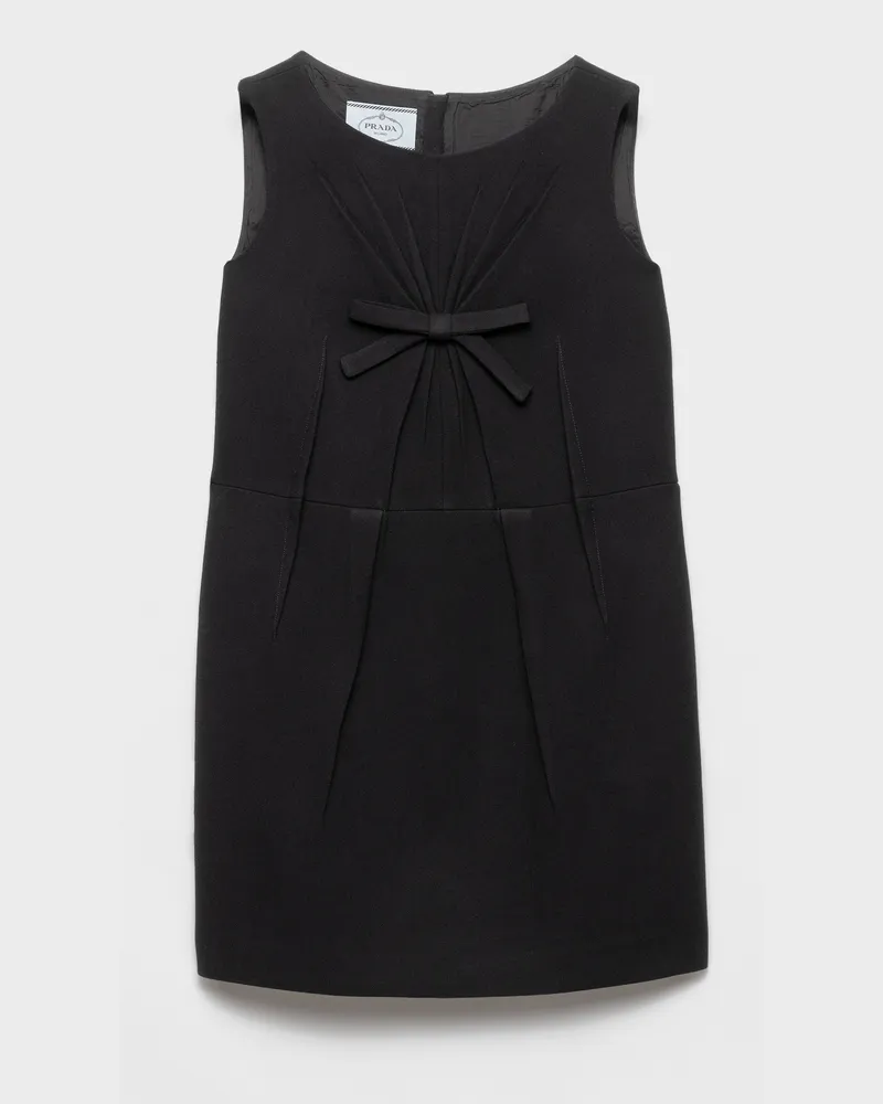 Prada Minikleid aus Natté-Stoff Schwarz