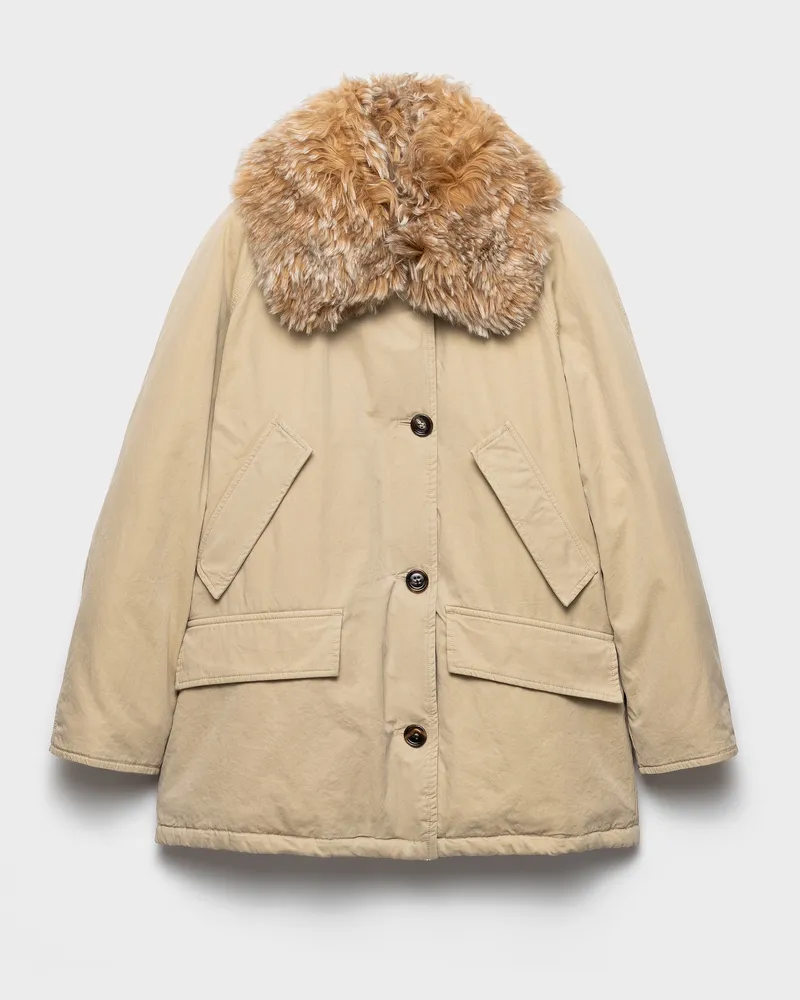 Prada Daunenjacke aus mittelgewichtigem Old Panama Baumwolle Kordel