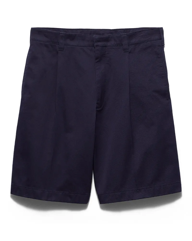 Prada Bermudas Aus Baumwolle, Herren, Marineblau, Größe Marineblau