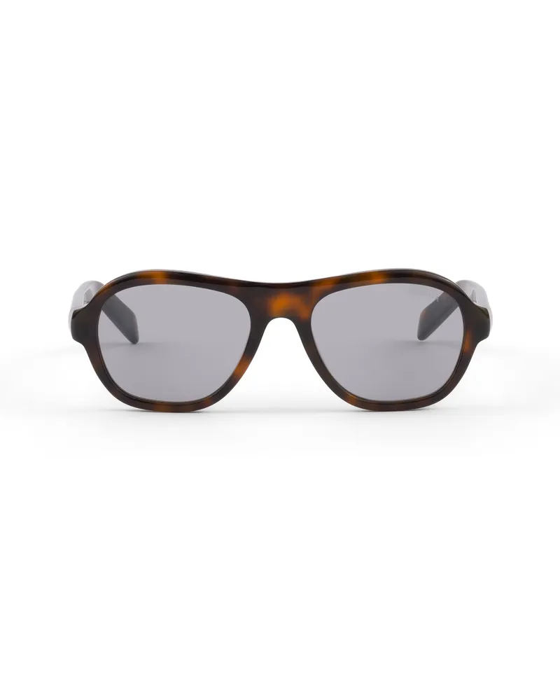Prada Eyewear Collection Sonnenbrille, Herren, Graue Linsen Graue