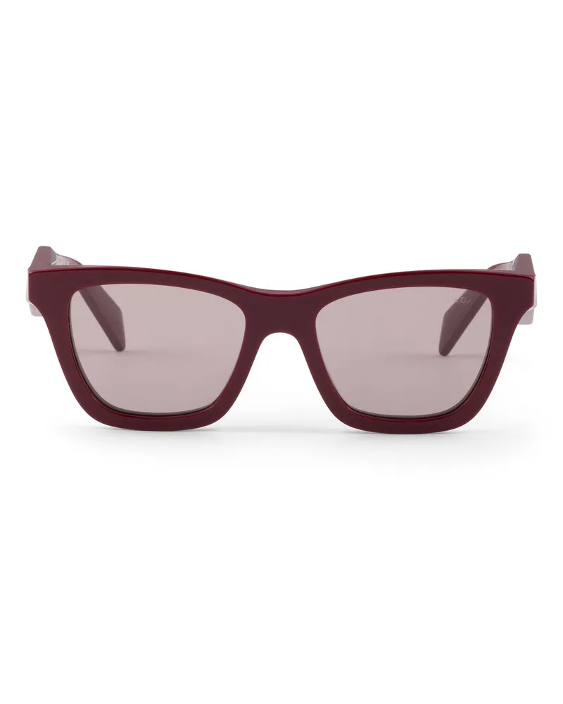 Prada Sonnenbrille Mit  Logo, Damen, Malvenfarbene Gläser Malvenfarbene