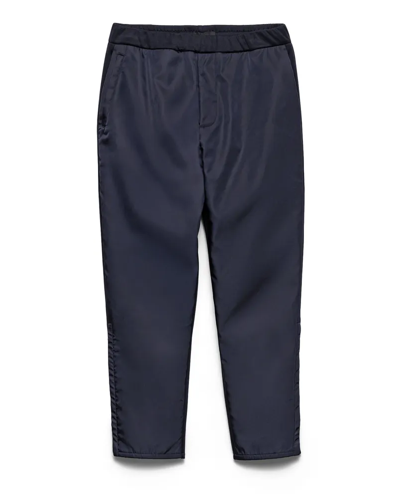 Prada Hose Aus Technischer Baumwolle Und Re-nylon, Herren, Blau, Größe Blau