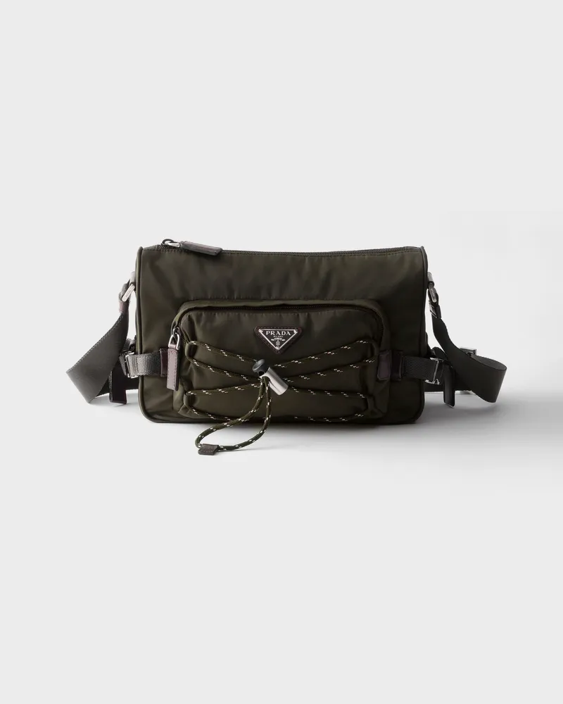 Prada Speedrock Schultertasche aus Re-Nylon und Leder Camouflage