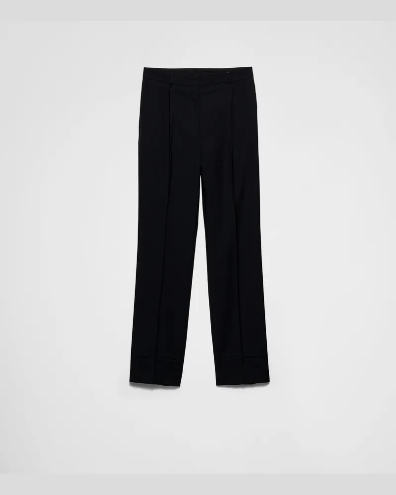 Prada Hose aus Kid Mohair Blau