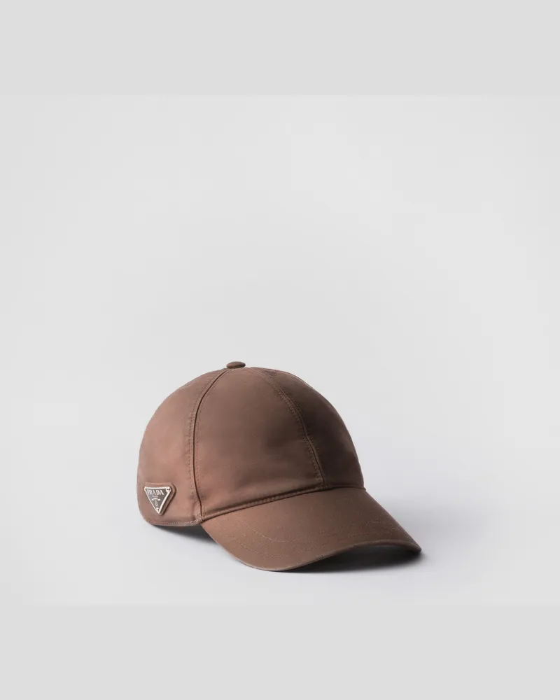 Prada Baseballkappe aus Baumwolle Ebenholz