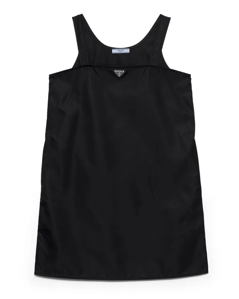 Prada Minikleid Aus Re-nylon, Damen, Schwarz, Größe Schwarz