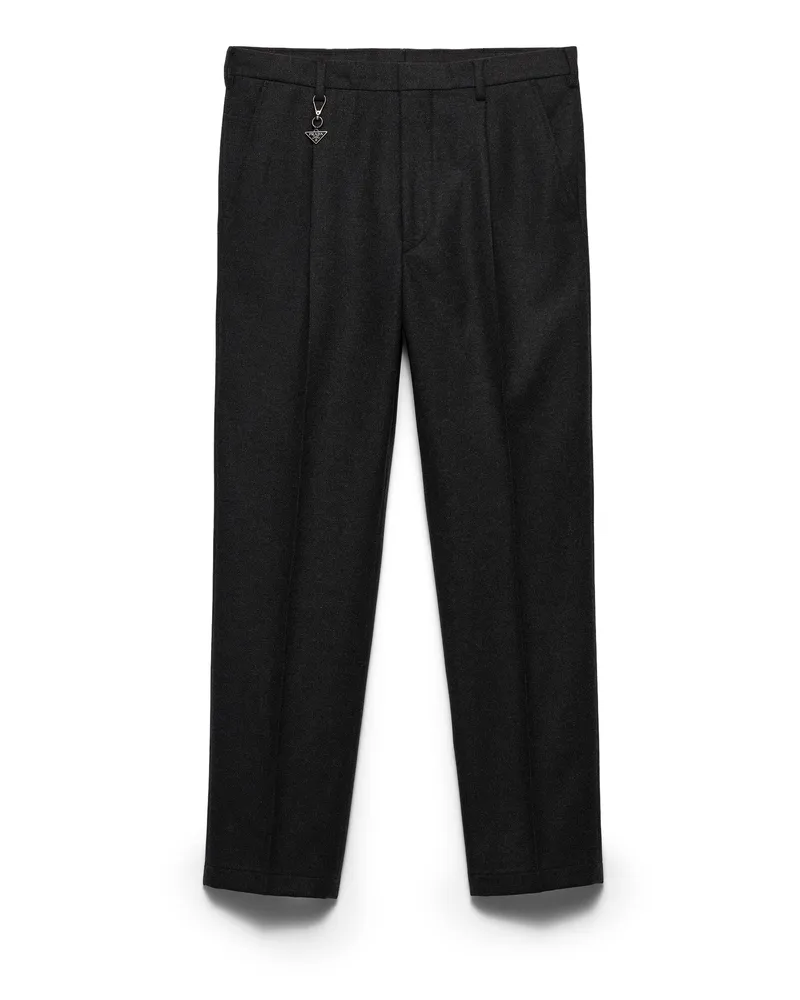 Prada Re-wool Hose, Herren, Anthrazitgrau, Größe Anthrazitgrau