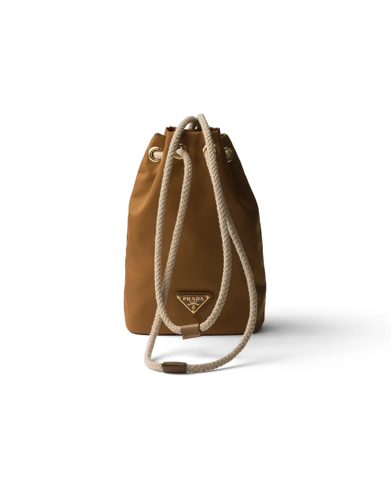 Prada Smartphone-hülle Aus Re-nylon, Damen, Brandy Brandy