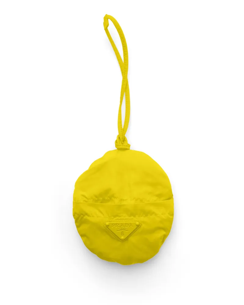 Prada Faltbarer Fischerhut Aus Re-nylon, , Sonnengelb, Größe Sonnengelb