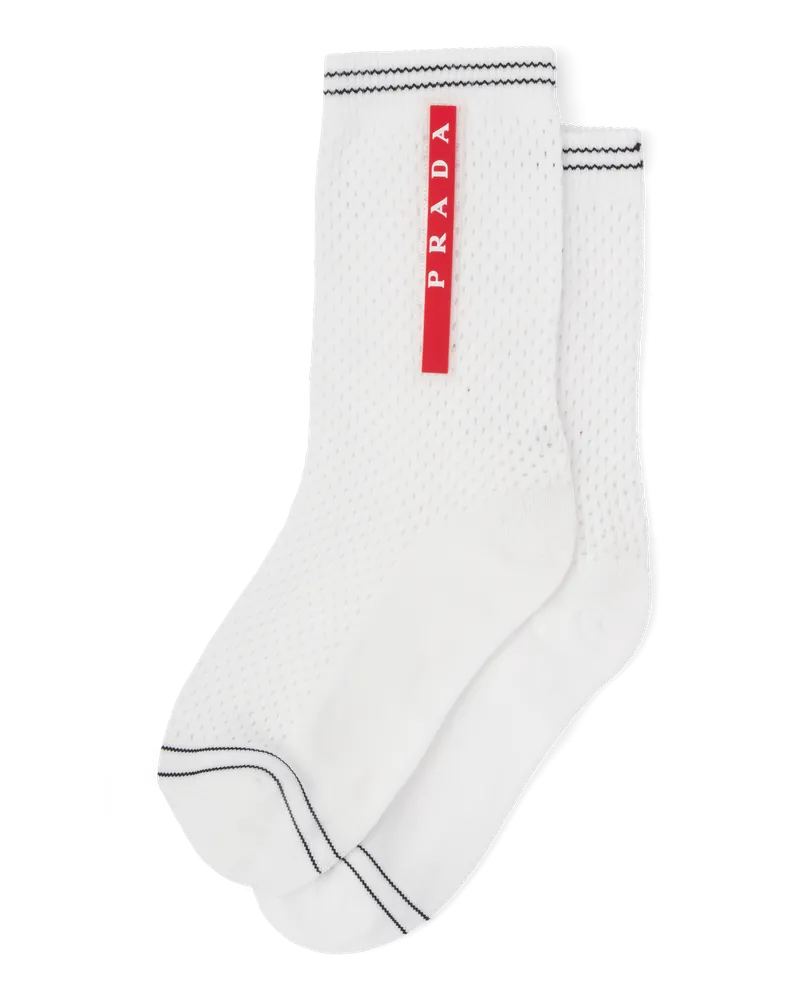 Prada Socken aus Polyester Weiss