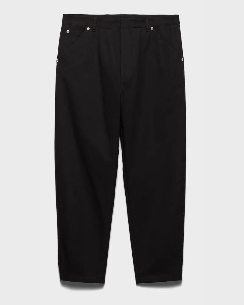 Prada Hose aus Baumwolle Schwarz