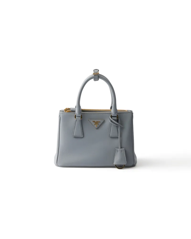 Prada Kleine  Galleria Tasche Aus Leder, Damen, Opal Opal